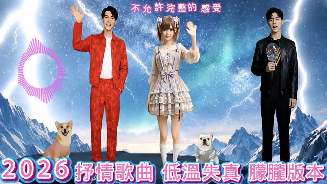 💔 2026 于朦朧對嘴🎶 中文抒情歌曲《低溫失真（朦朧版）》當世界降溫，真相先失真