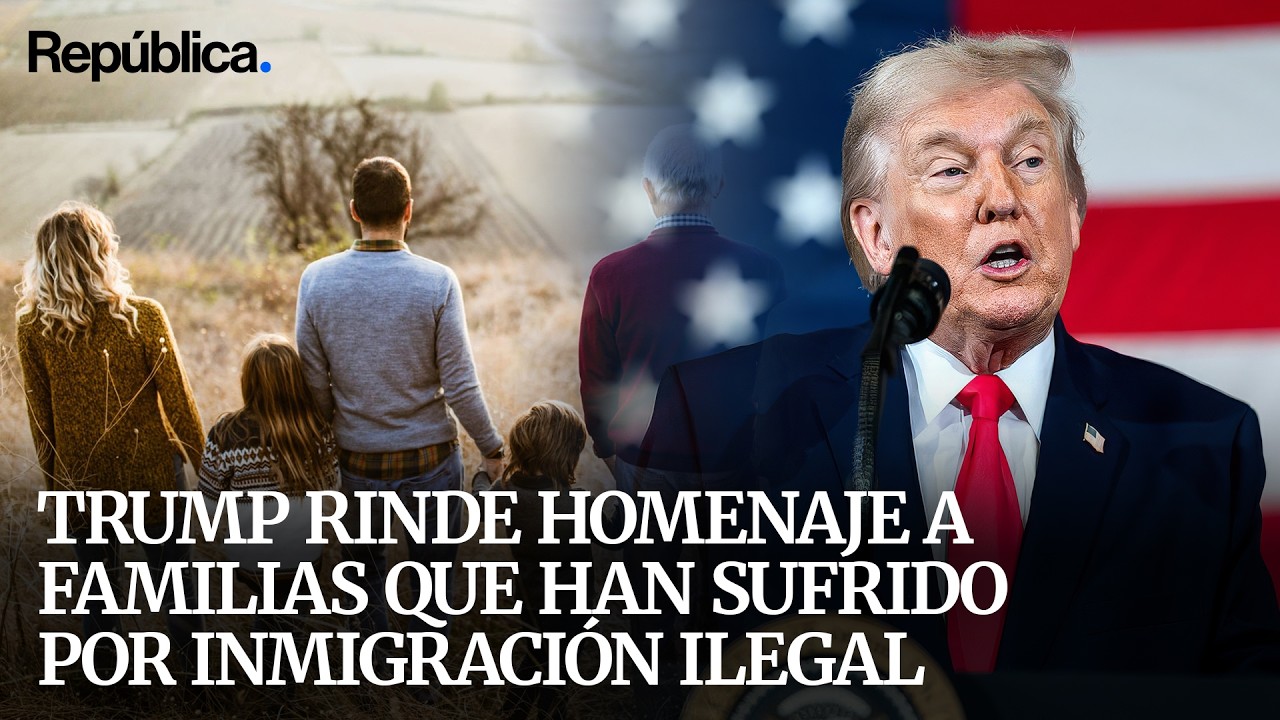 Presidente TRUMP rinde homenaje a víctimas de INMIGRANTES ILEGALES en USA | Video en Español