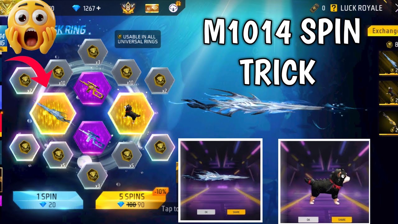 NEW M1014 X VSK RING EVENT SPIN TRICK | FREE FIRE NEW EVENT TODAY | M1014 SPIN TAMIL 🔥