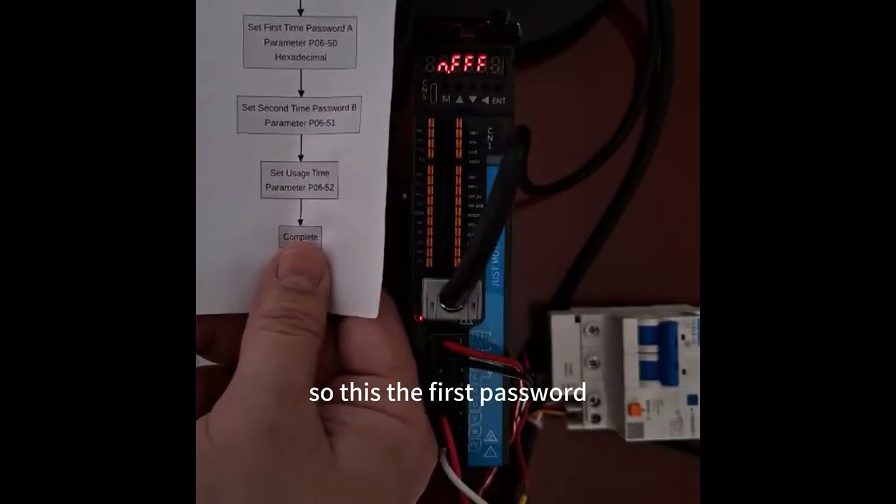 Shenzhen JMC servo motors driver, restore factory settings
