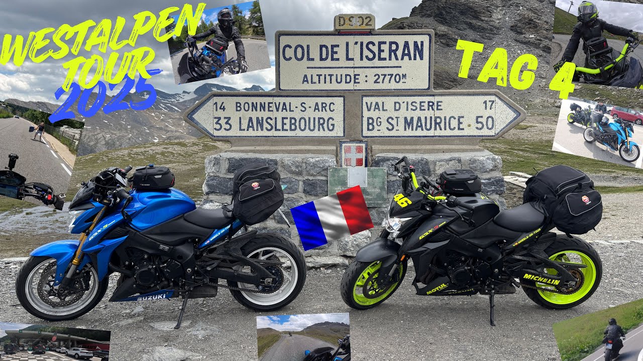 WestAlpenTour 2025 - Tag4 - Verrückte Fussgänger und der Col De L`Iseran