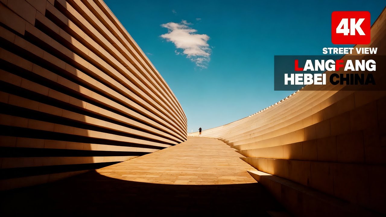Walking Tour in Langfang, Hebei 🇨🇳 | Silk Road Art Center & Wanda Plaza (4K/60p)#hebei #beijing