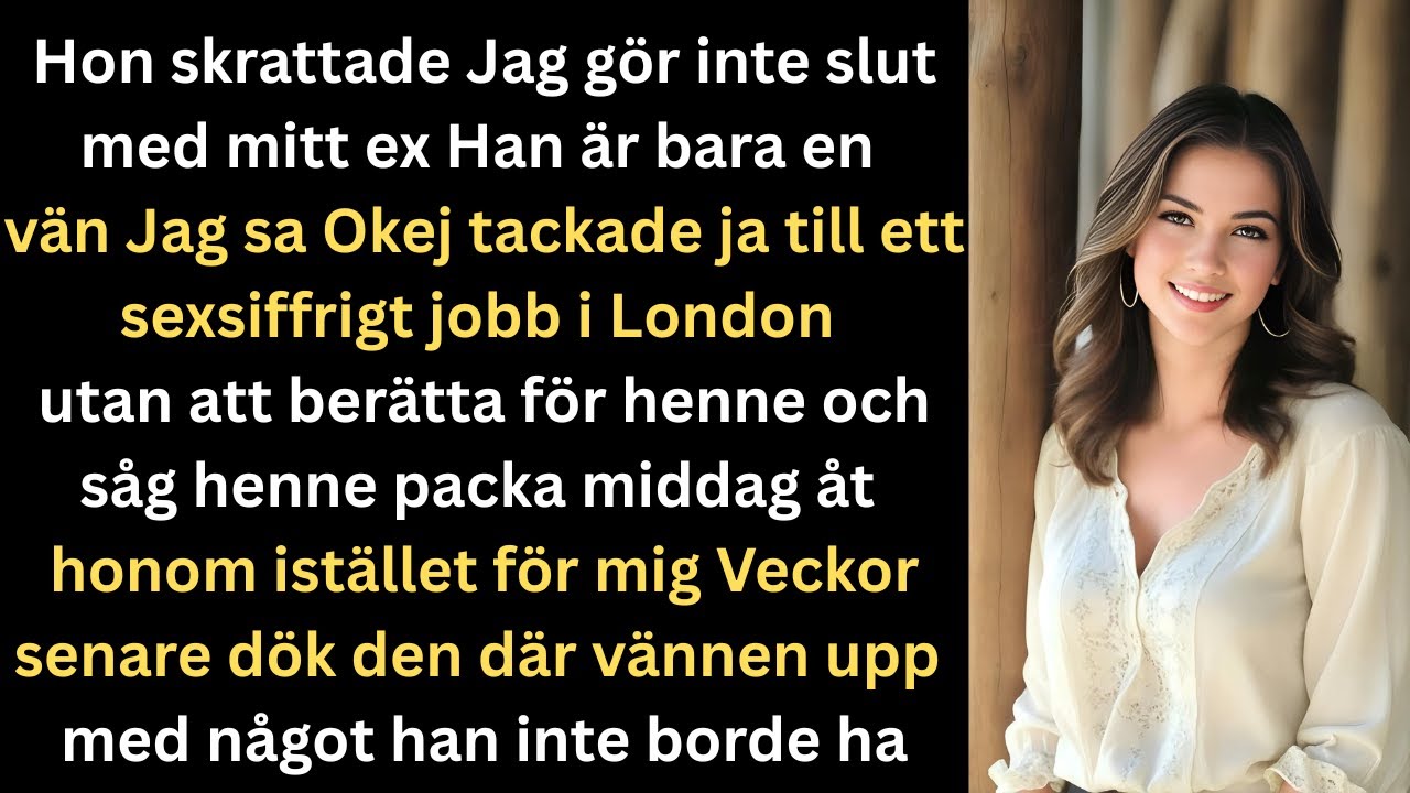 Hon skrattade Jag klipper inte kontakten med mitt ex han är bara en vän Jag sa okej