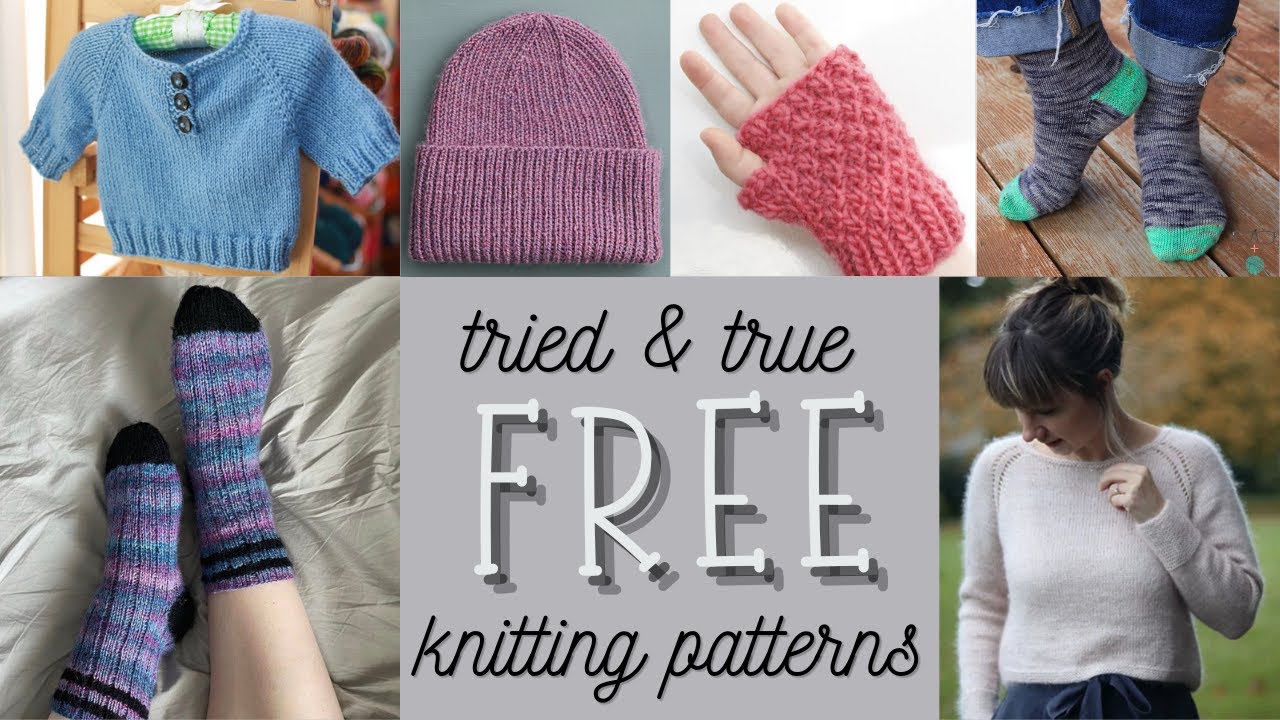 Six FREE knitting patterns I've actually tried // Knit & chat honest pattern review