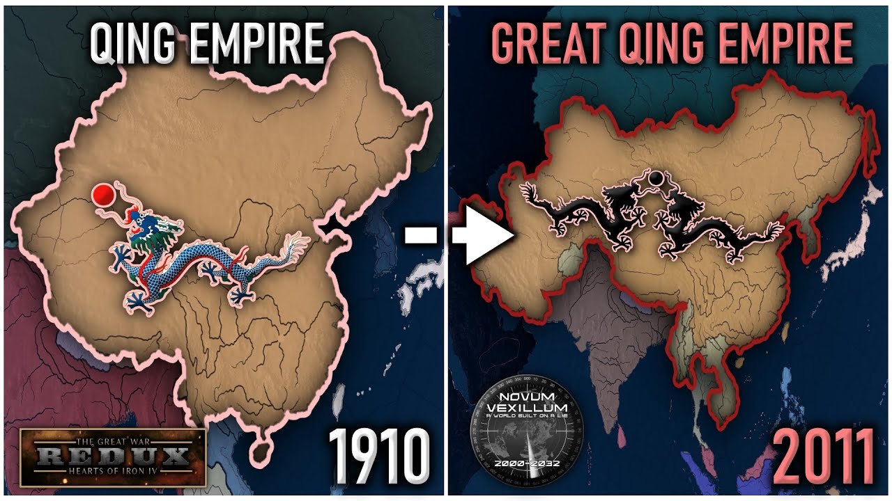 HOI4 Qing Empire Mega Mod Campaign 1910-2011 (Great War Redux, Novum Vexillum)