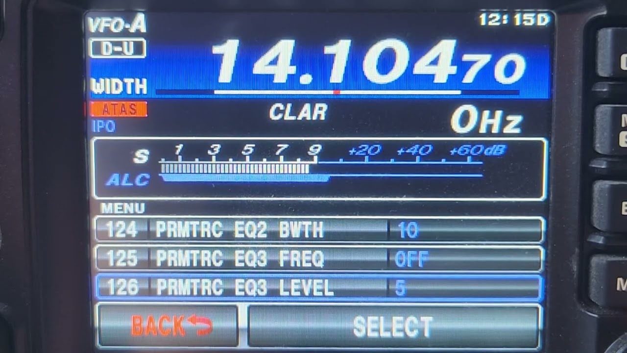 Yaesu FT991 settings for VarAC