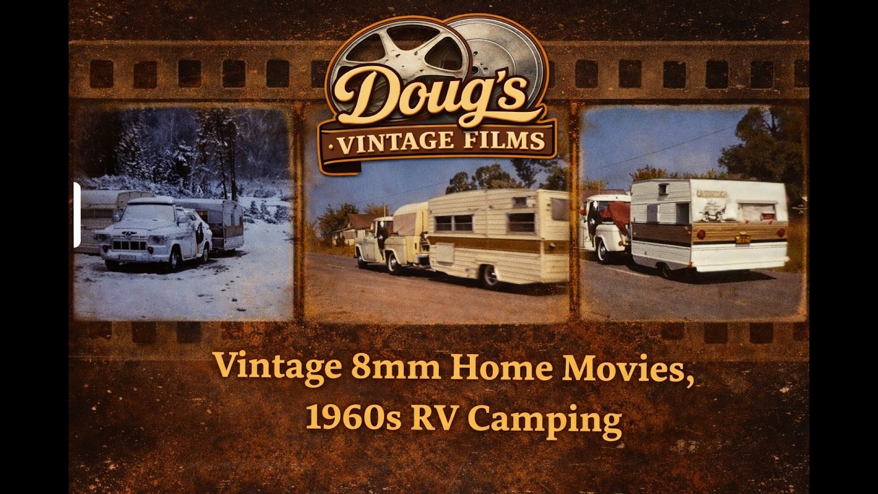 Vintage 8mm Home Movies, 1960s RV Camping