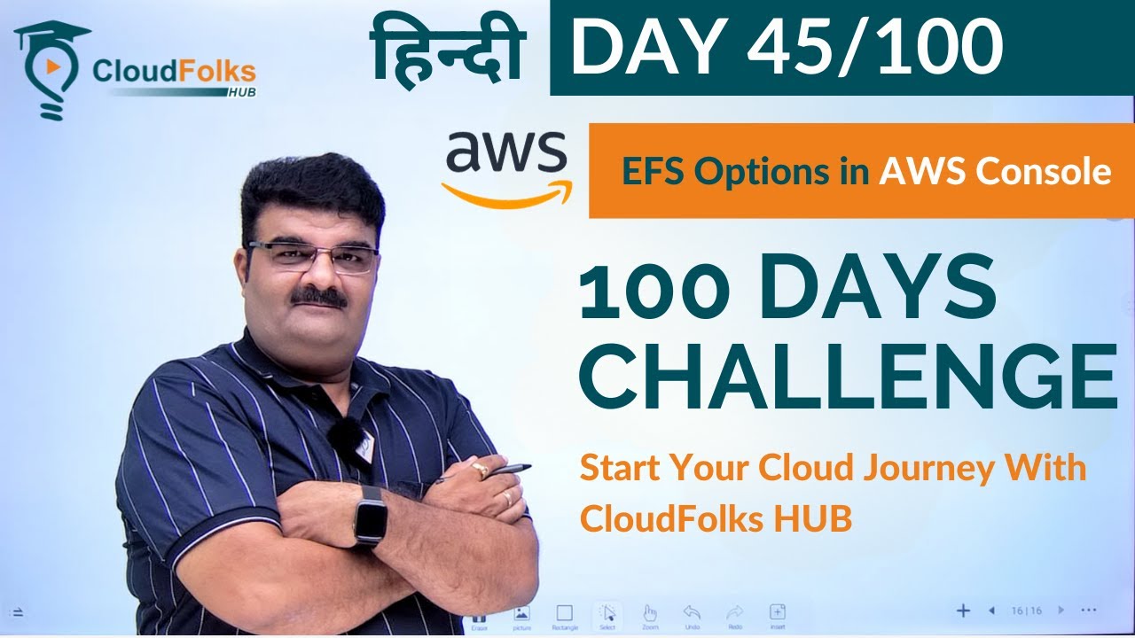 Day 45/100 || AWS EFS Tutorial | Amazon Elastic File System | AWS In Hindi