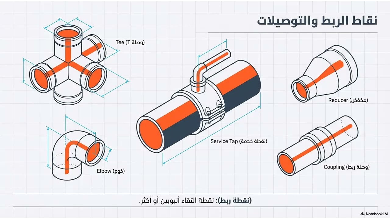 13_مصطلحات و مكونات شبكة الغاز   Utility Network Gas