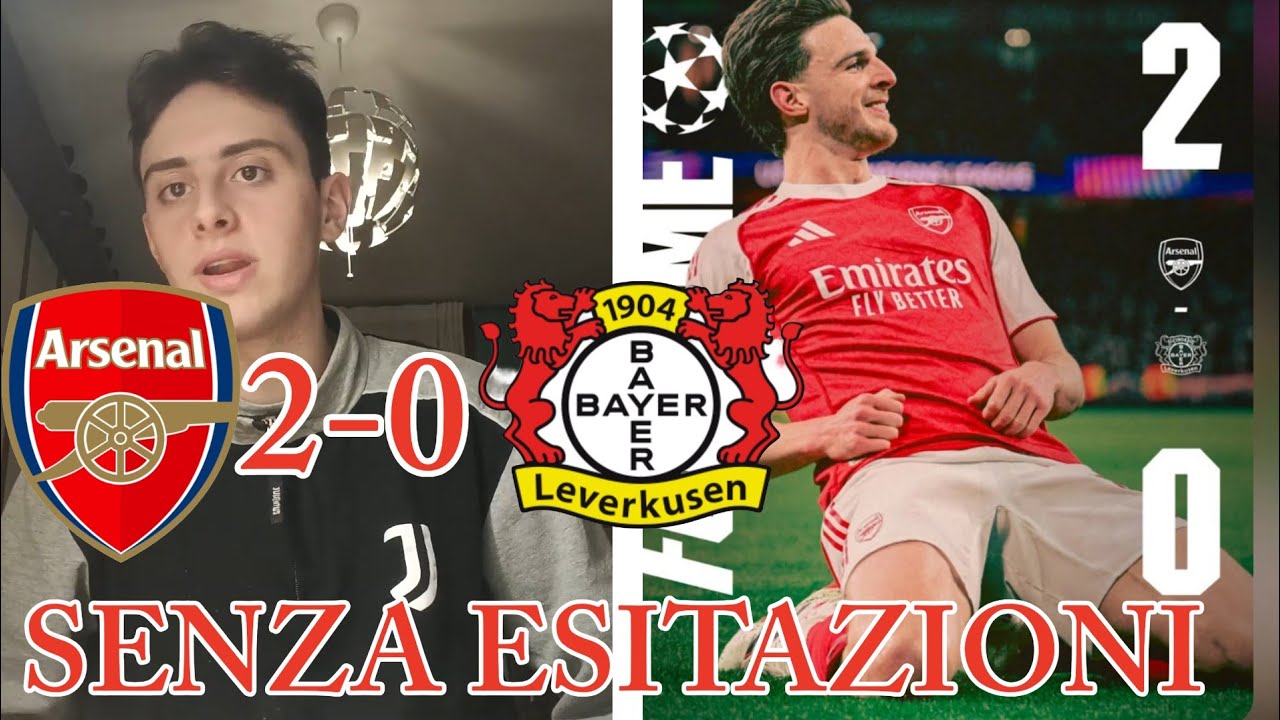 EZE E RICE TRASCINANO L'ARSENAL AI QUARTI DI CHAMPIONS!ARSENAL 2-LEVERKUSEN 0: GIUSTO COSÌ 