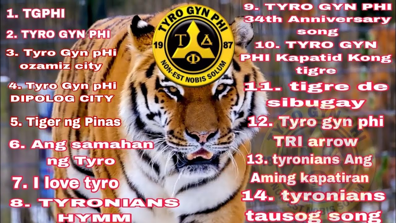 TYRO GYN PHI SONGS ( TYRONIANS ) #tyrogynphi #tyronians