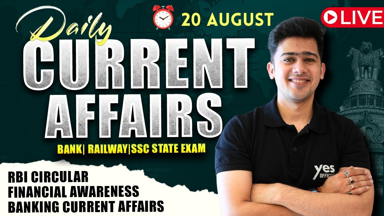 📅 20 August 2025 | Daily Current Affairs | For Bank, Insurance & SSC Exams | Kush Pandey