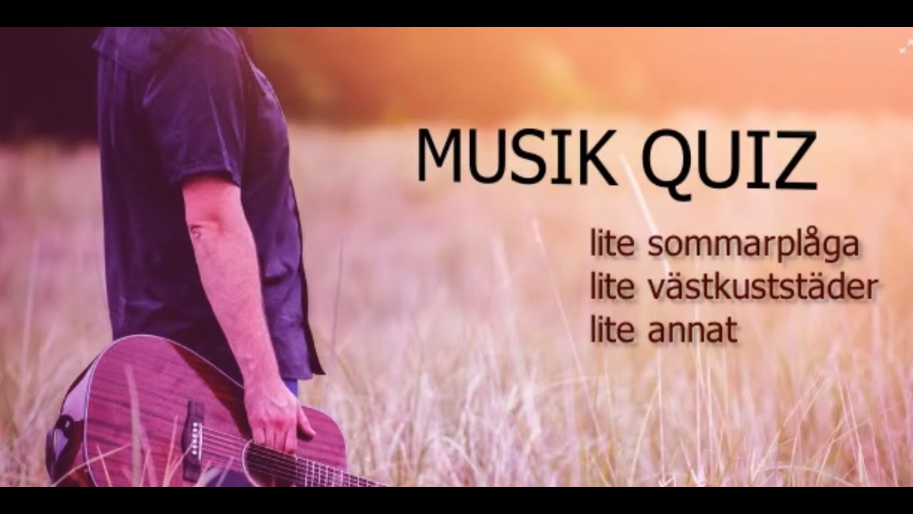 Musikquiz sommar 2022 - Svenska