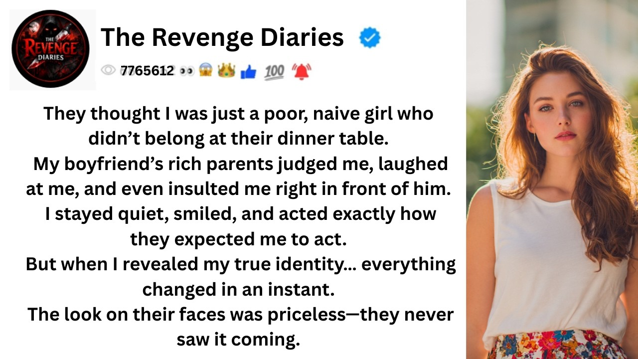 I Acted Poor at Dinner With My Boyfriend’s Rich Parents — My Secret Identity Shocked Them All