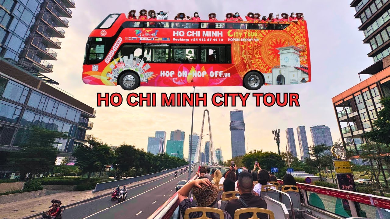 Ho Chi Minh city tour | Hop-on Hop-off bus tour | Sightseeing on a bus in Vietnam