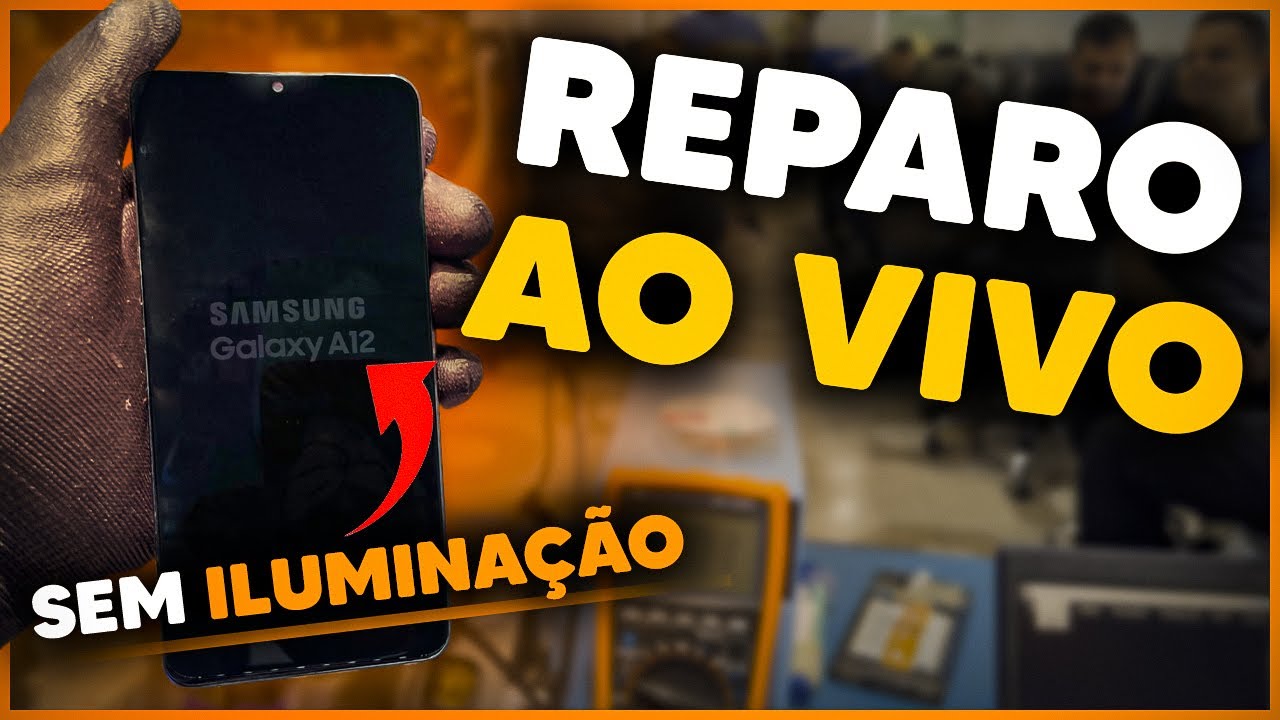 Galaxy A12 Sem Iluminação na Tela! (Defeito Crônico Reparado em Aula)