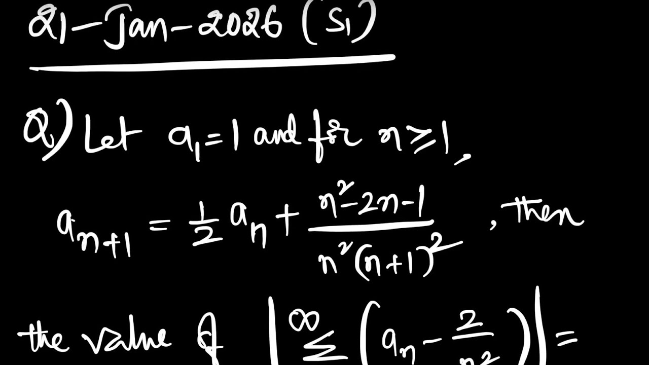 Toughest Question in  21-JAN-2026(Shift1) JEE MAINS || #sequenceandseries