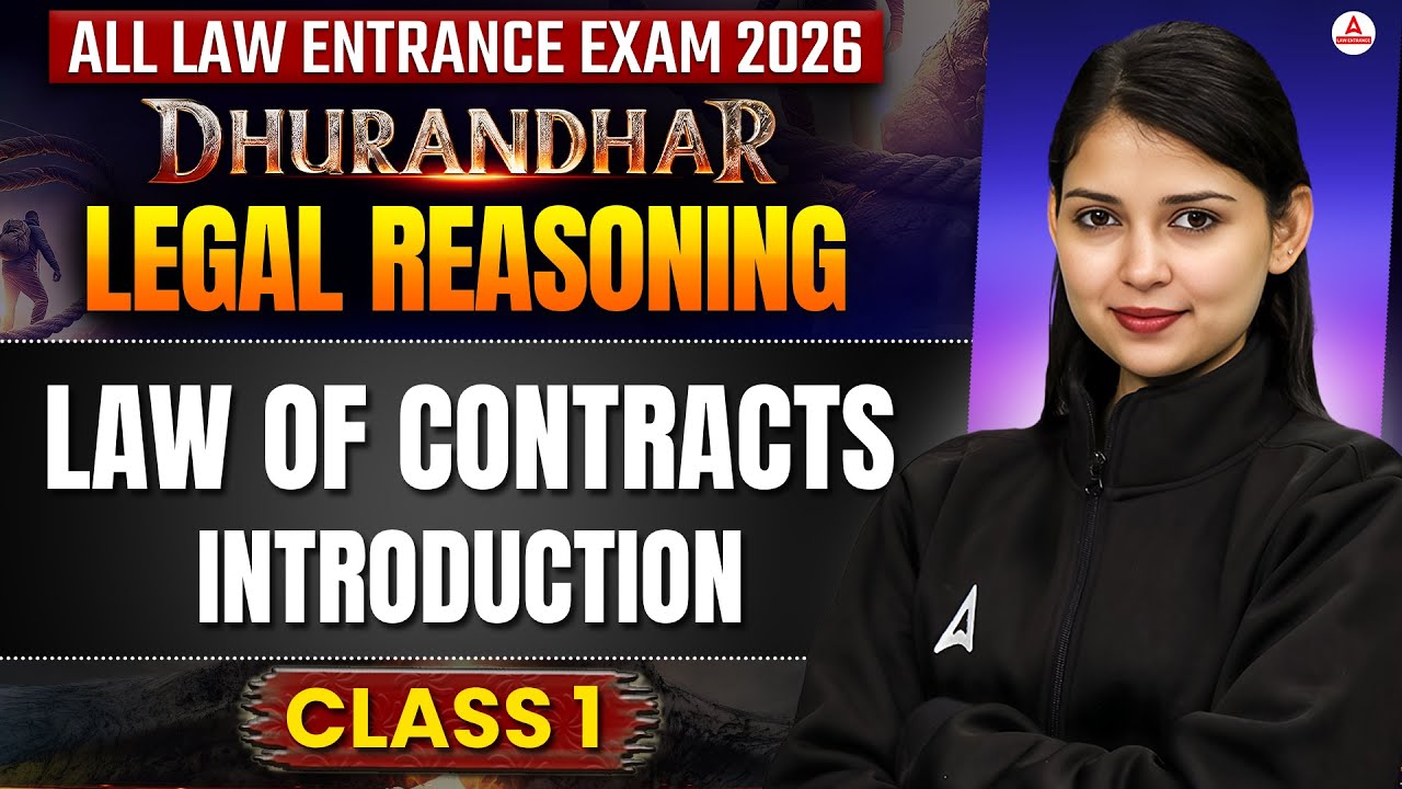 All Entrance Exams 2026 Legal Reasoning | Law Of Contracts Introduction Class 1| MHCET Law 2026 Prep
