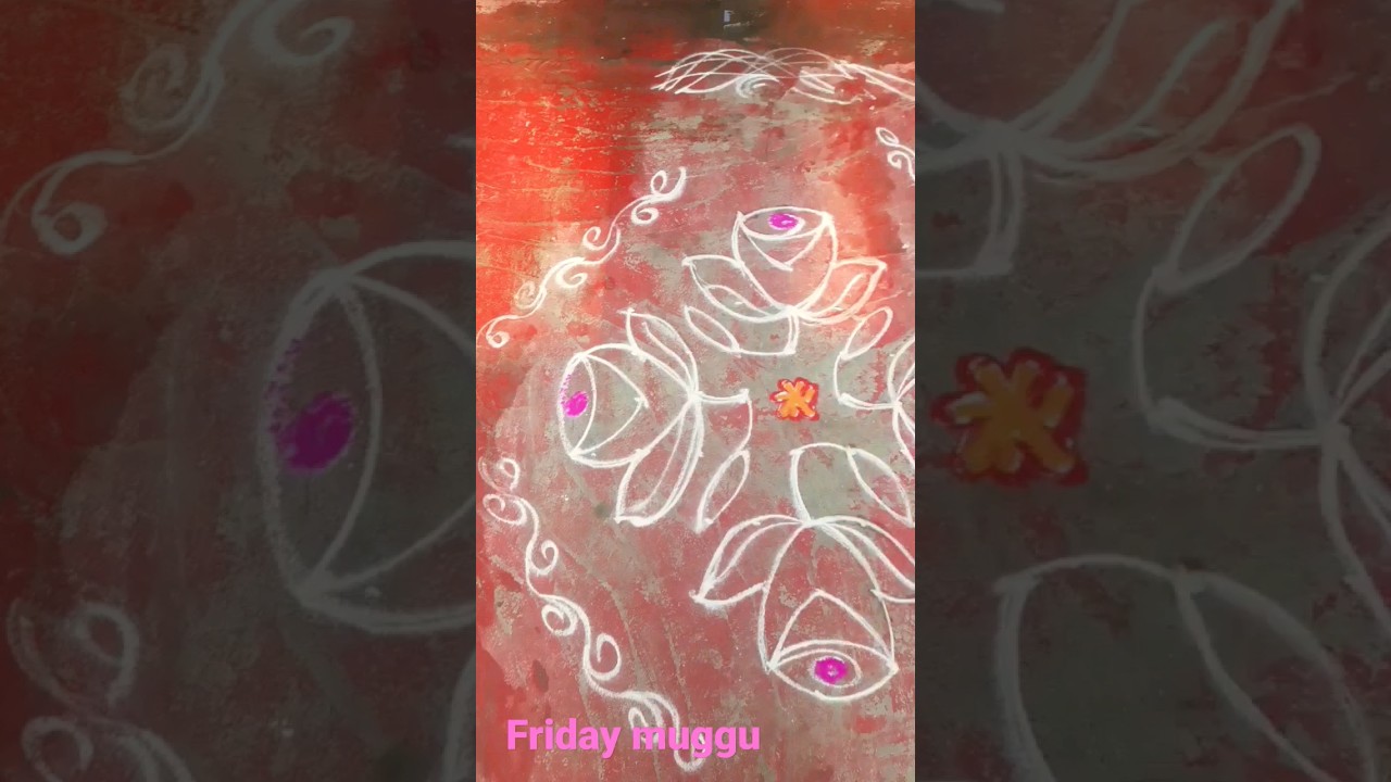#muggu#friday special gulabi muggu#easy roses #patelamma paakashala