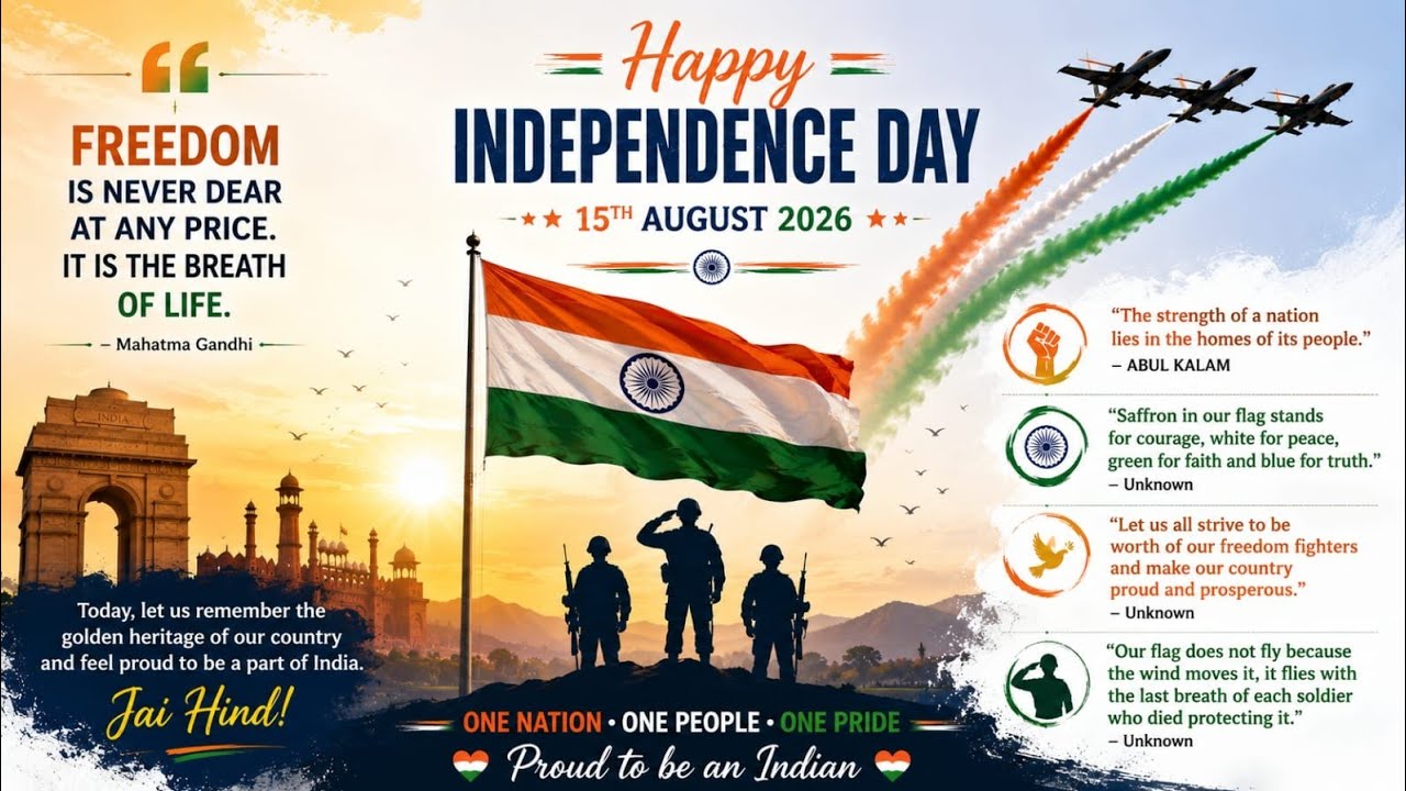 August 15th WhatsApp status 2026|latest independence day status 2026|Happy independence day status