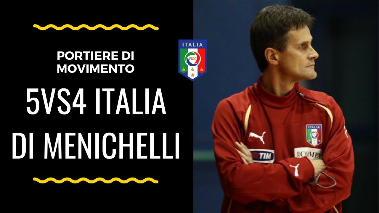 Tattica Futsal: Portiere di movimento della Nazionale italiana di futsal di Menichelli
