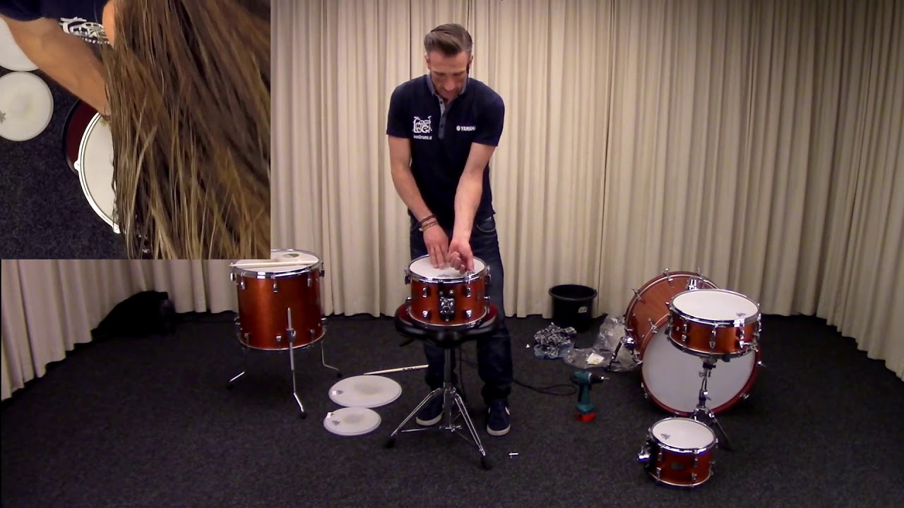 Drumstel stemmen - De 2e tom stemmen - Online Drumles