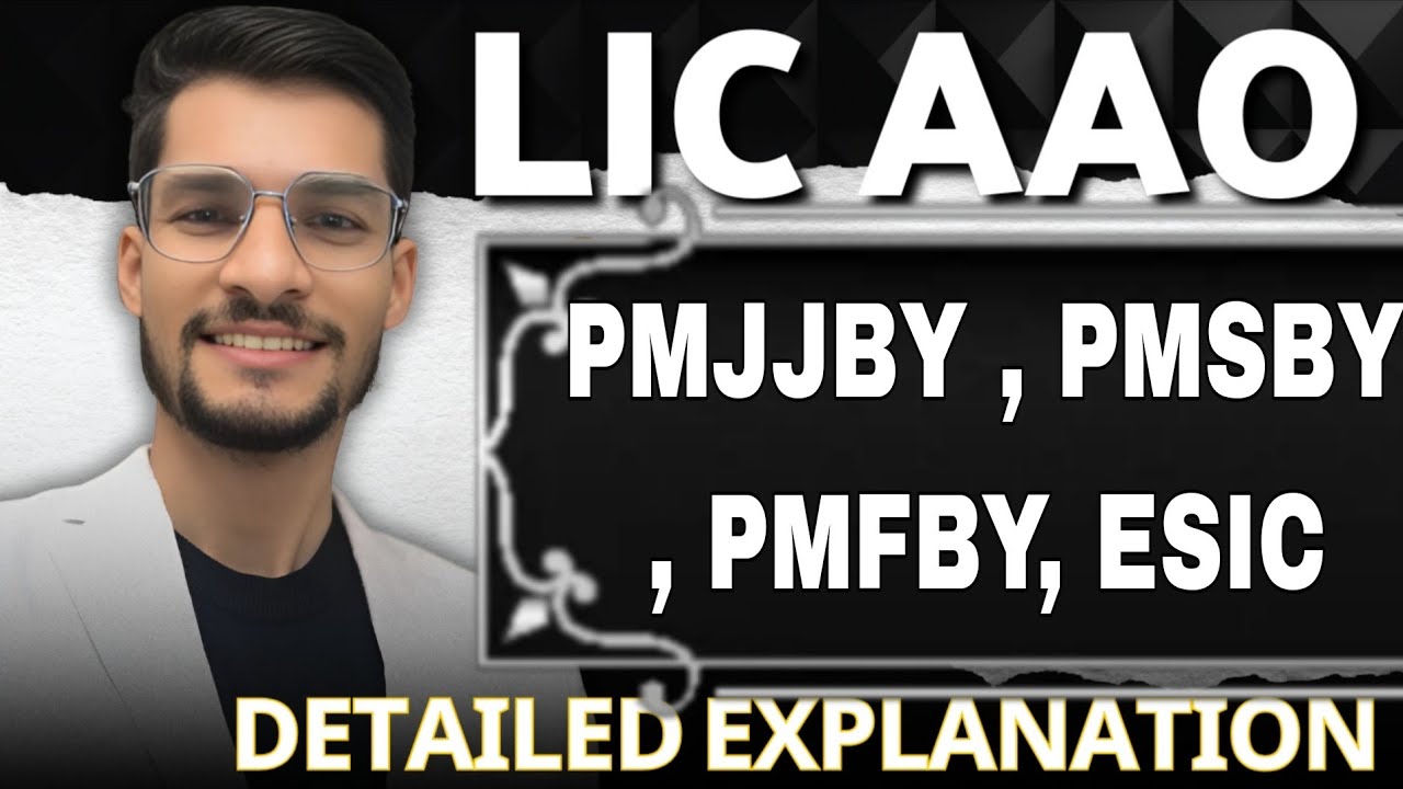 ⚡Govt insurance scheme for LIC AAO 2025 🚀 | PMSBY, PMJJBY, PMFBY, ESIC |  by Sandeep Prajapati
