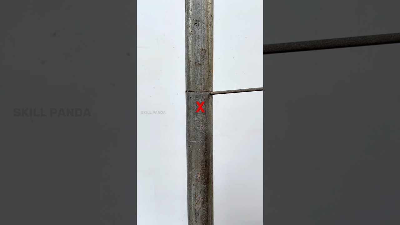 Nice technique of pipe fitter that are rarely known #shorts