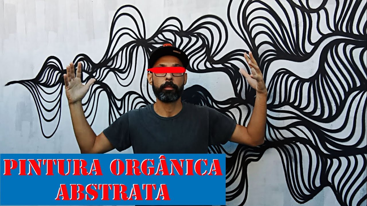 Dica de pintura orgânica abstrata - DIY  Wall art