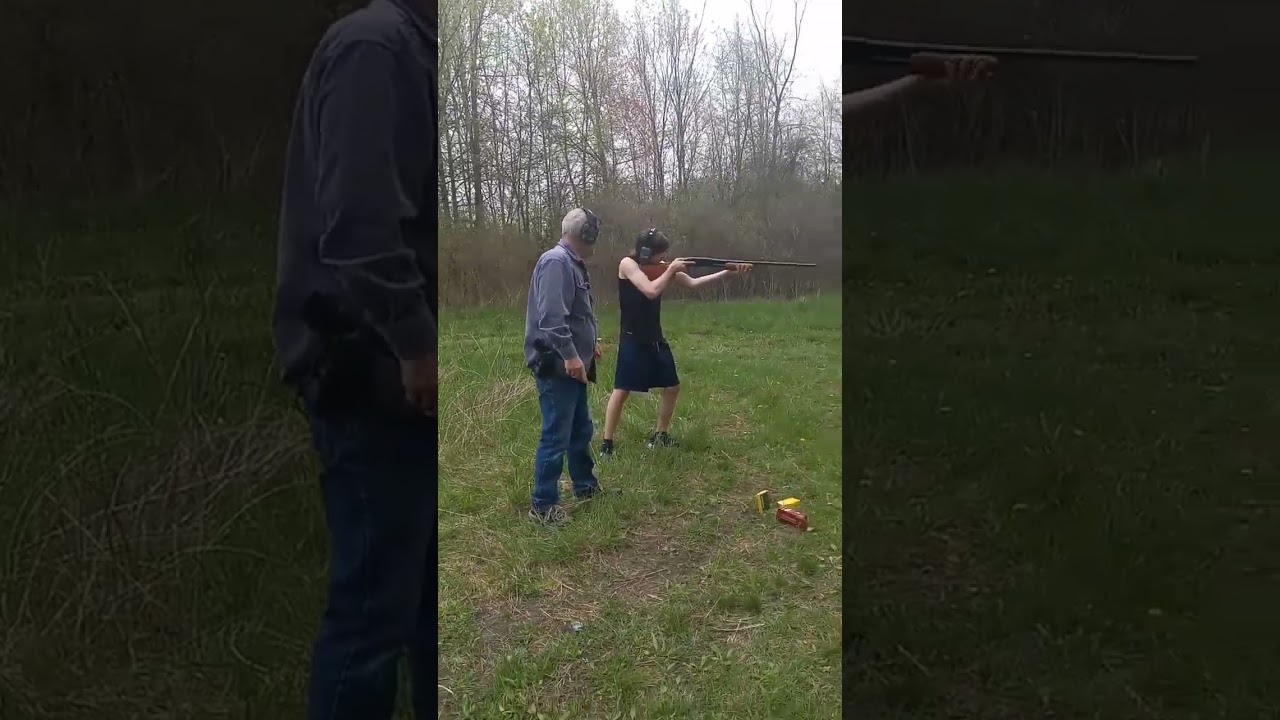 My first time shooting a shotgun | Buckshot
