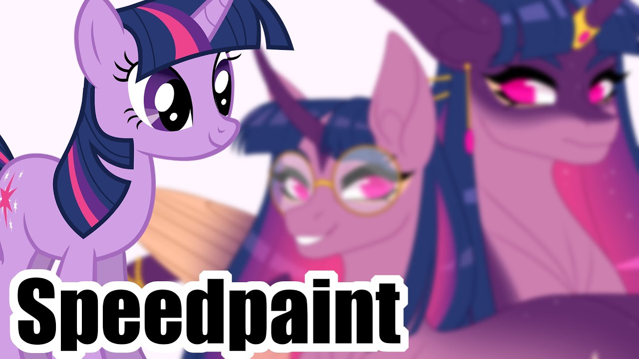 Twilight + Princess Twilight Sparkle Redesign .:Speedpaint:. (MLP)