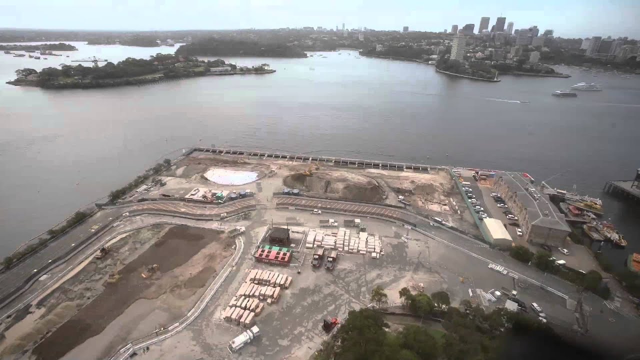 Barangaroo - Construction Timelapse (March 2011 - June 2013)
