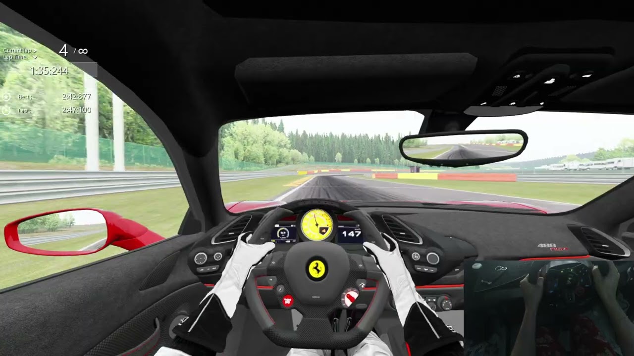 FERRARI 488 PISTA SPA LAP ASSTETO CORSA LOGITECH G29 WHEEL
