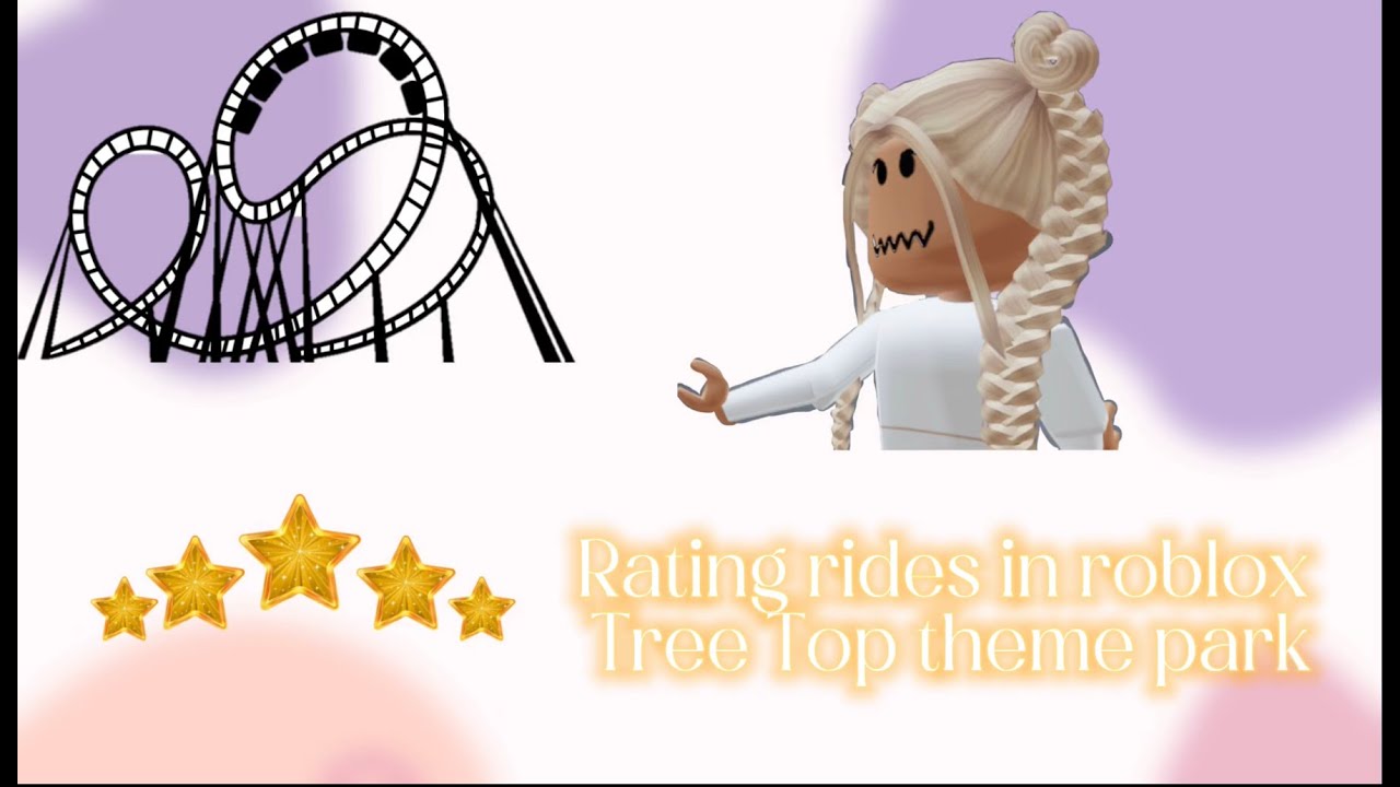 Roller Coaster - Tree Top Theme Park Review - Roblox