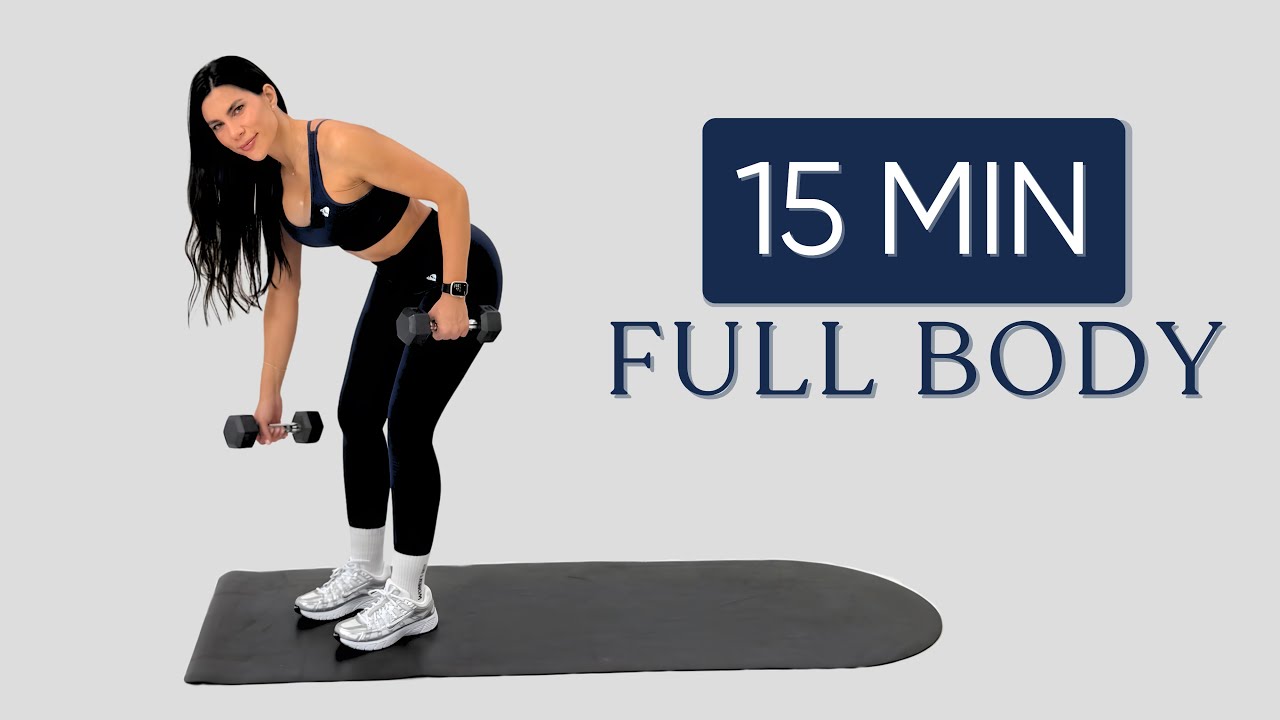 FULL BODY 15 MIN | Entrenamiento con Mancuernas en Casa