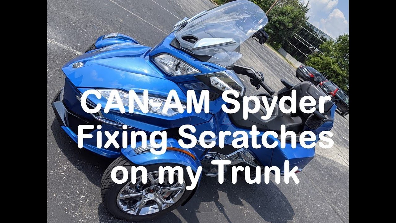 Can-Am Spyder Repair Trunk Damage Repair and Repainting Full-time RVer