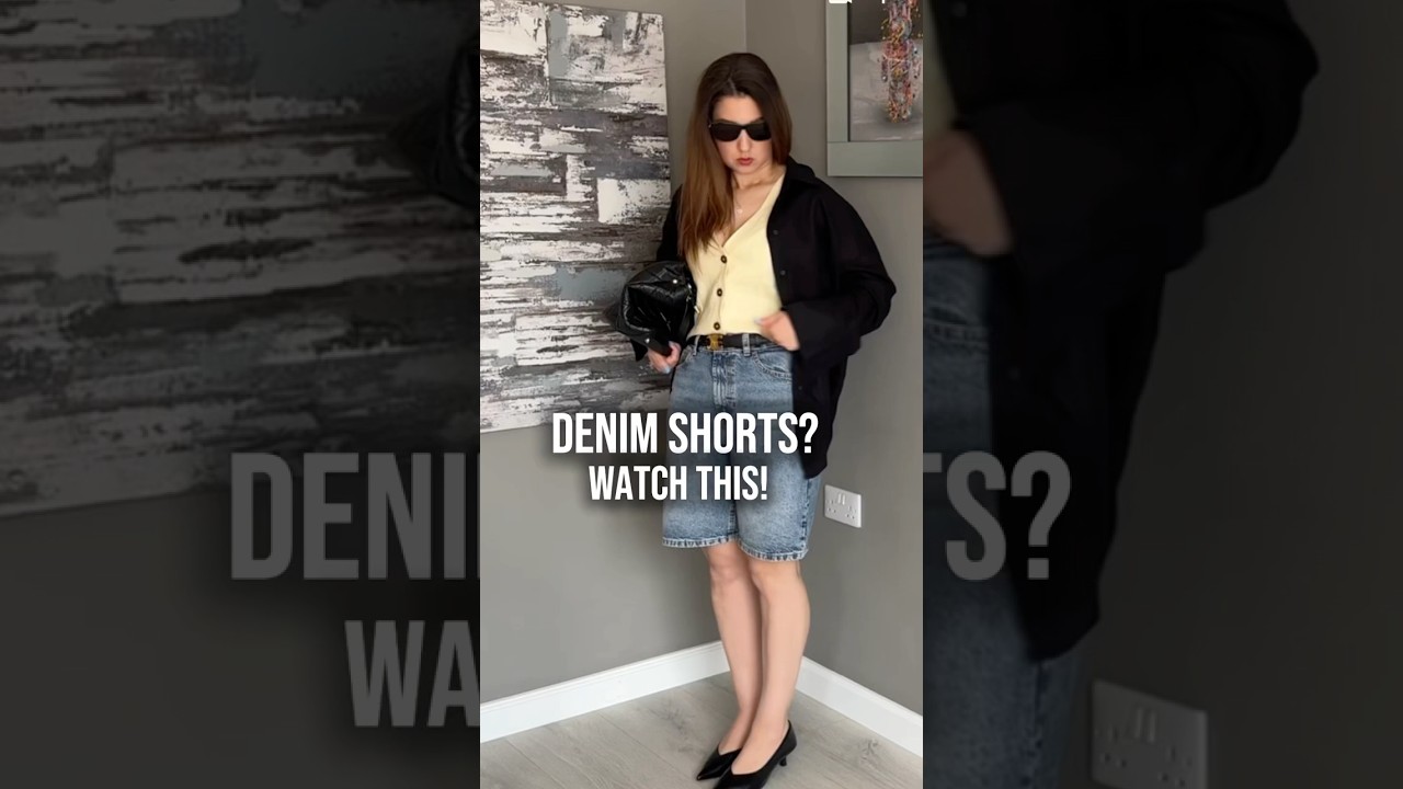 5 Outfits with Denim Bermuda Shorts  #denimshorts #bermudashorts #shortsoutfit #bermudas #denimdays