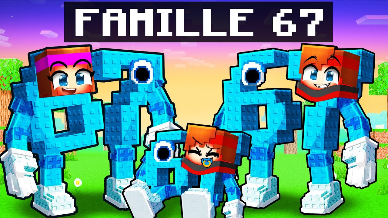 Adopté par une Famille de 67 sur Minecraft !