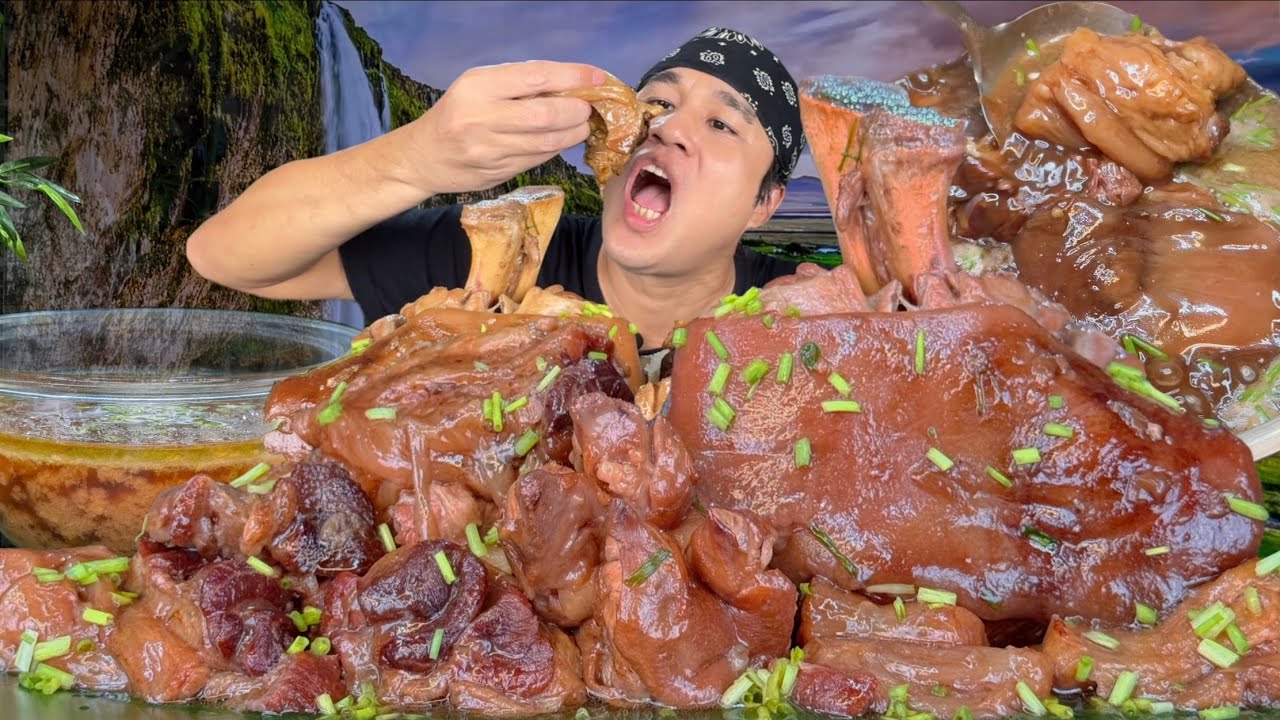 Tendon Pata Pares Mukbang Eating Show