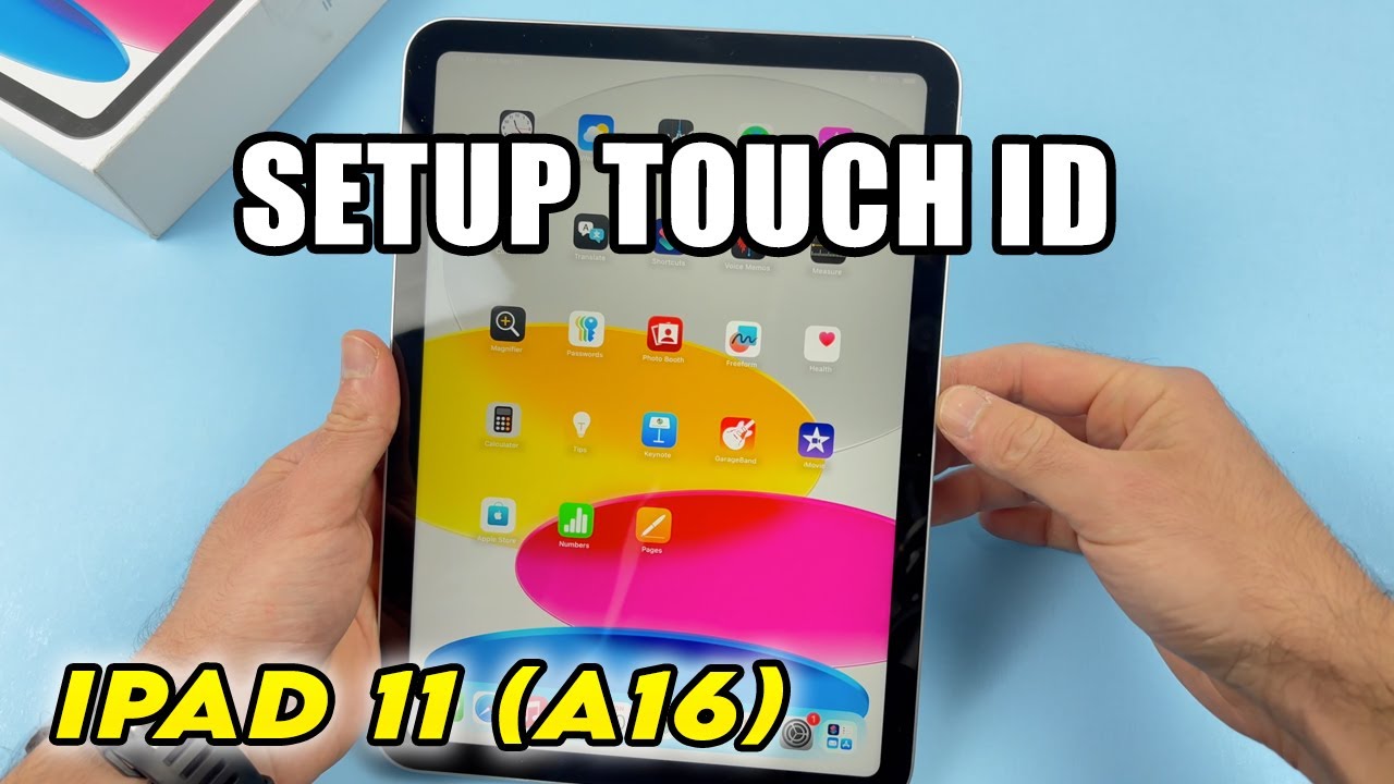 iPad 11 (A16): как настроить Touch ID