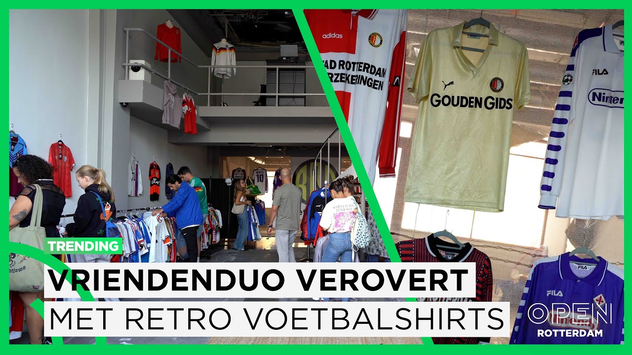 Rotterdams vriendenduo Luuk en Hovik verovert hip Rotterdam met retro voetbalshirts | TRENDING