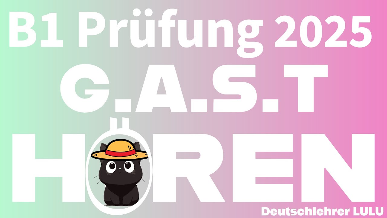 B1 Prüfung Hören DTZ 2025 GAST- #learngerman #B1 #Hören #b1prüfung #Deutschlernen #telc #daf #telc