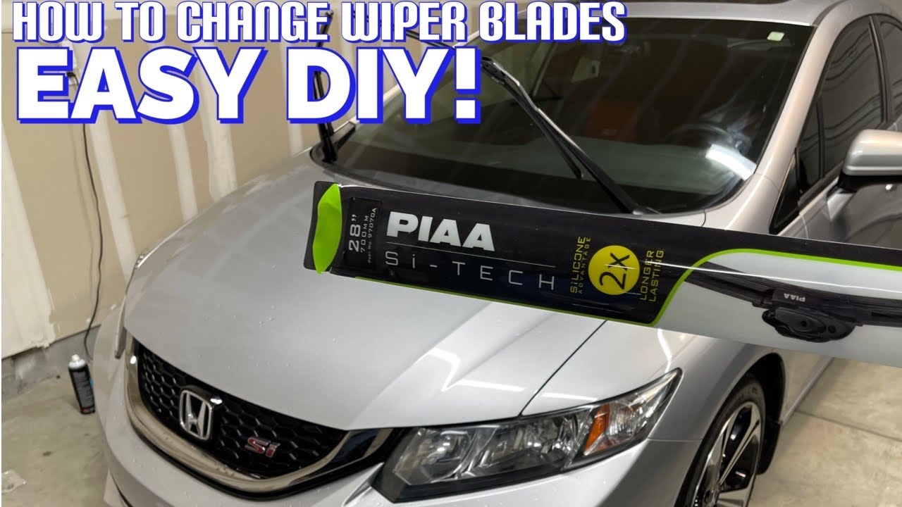 EASY DIY Windshield Wiper Blade Change (J Hook)