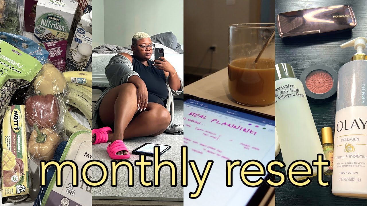 MONTHLY RESET // WELLNESS GOALS + CANDID CAREER TALK + SHOPPING MY STASH + GROCERY HAUL + FAVORITES!
