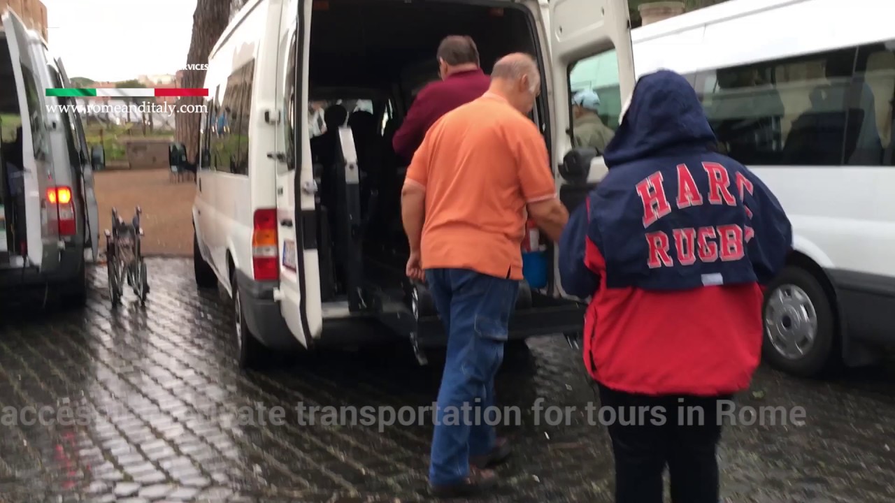 Accessible transfer in Italy with private vehicle equipped with platform or ramp