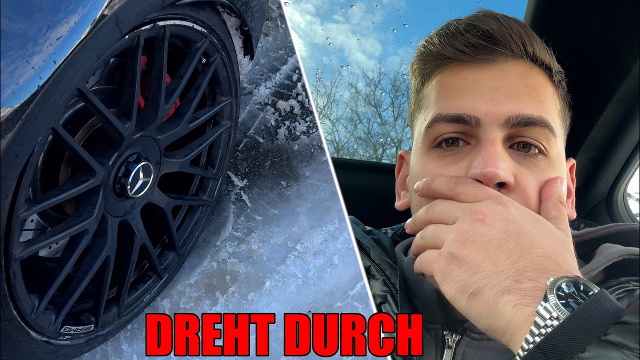 MIT DEM C63 AMG BEI SCHNEE FAHREN.. (KATASTROPHE)