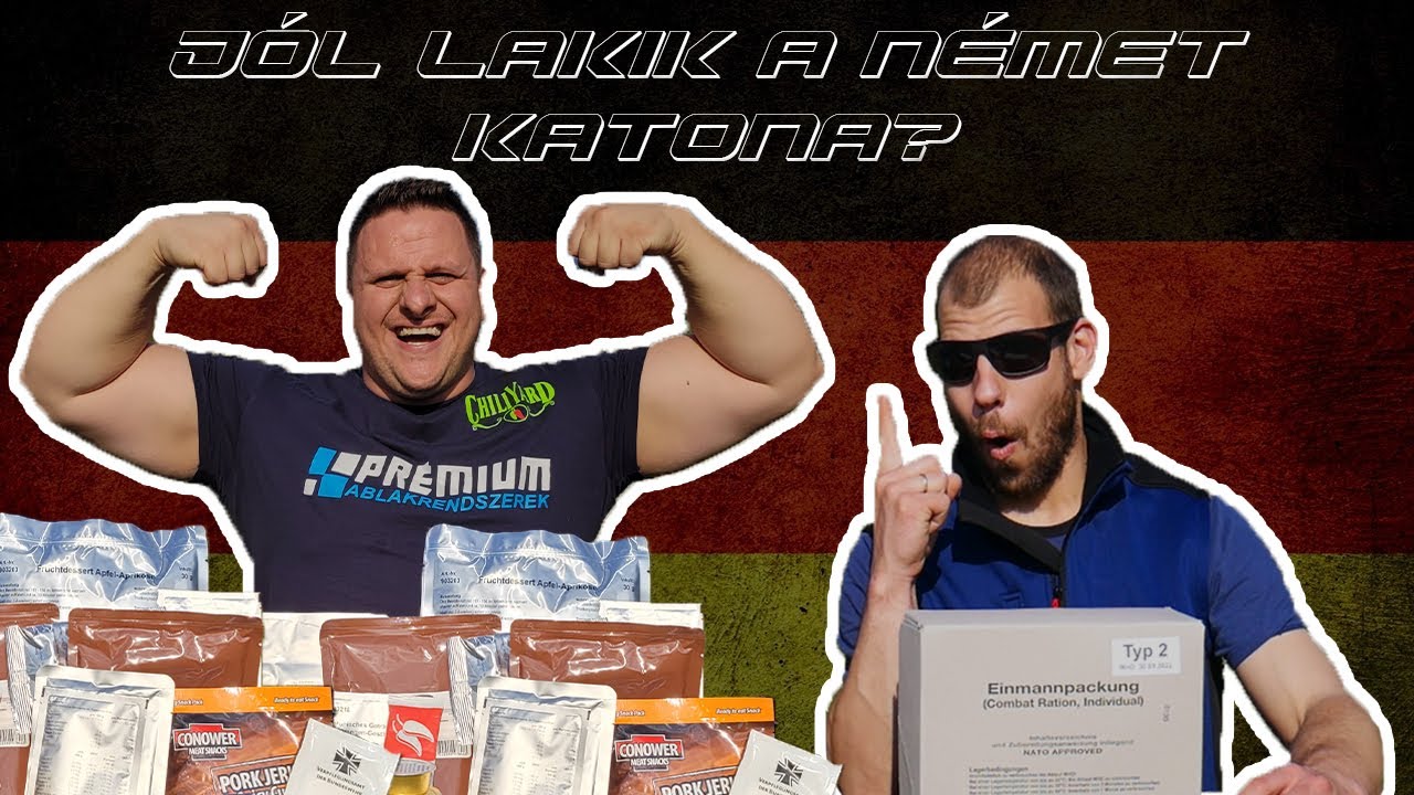 Jól lakik a német katona 🤔? Német katonai MRE kaja csomag kóstolás