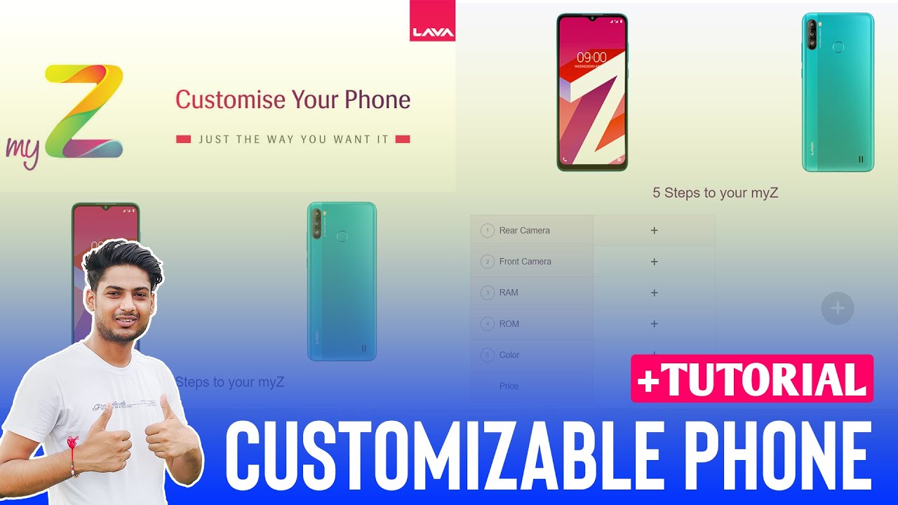 Build Your Own Customize Smartphone - Lava MyZ