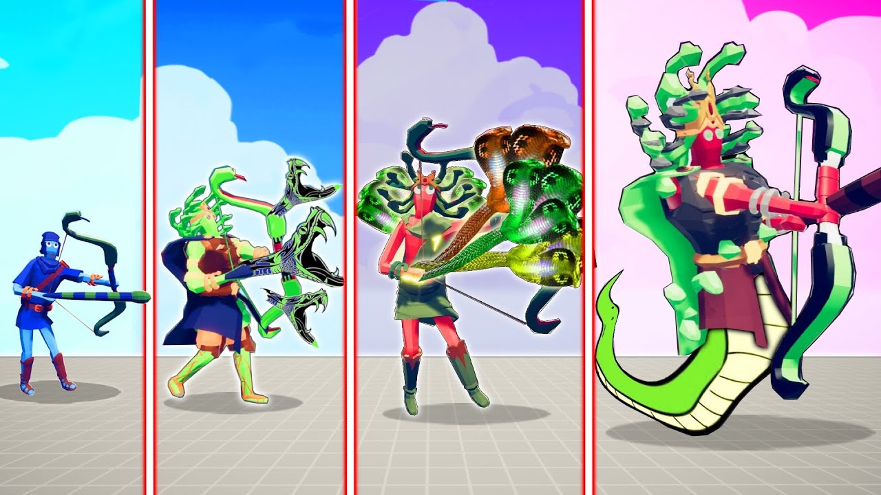 EVOLUTION OF SNAKE ARCHER ( ALL FORM ) | TABS - Totally Accurate Battle Simulator