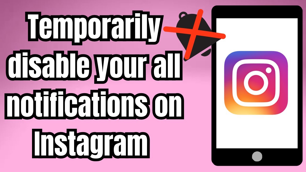 How to Temporarily Pause your All Notifications on Instagram
